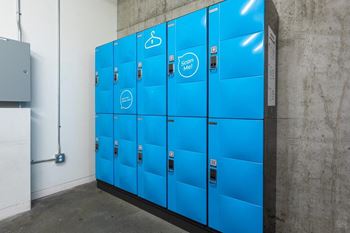 Yard apartments dry cleaning lockers